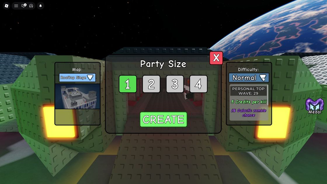 Normal difficulty select