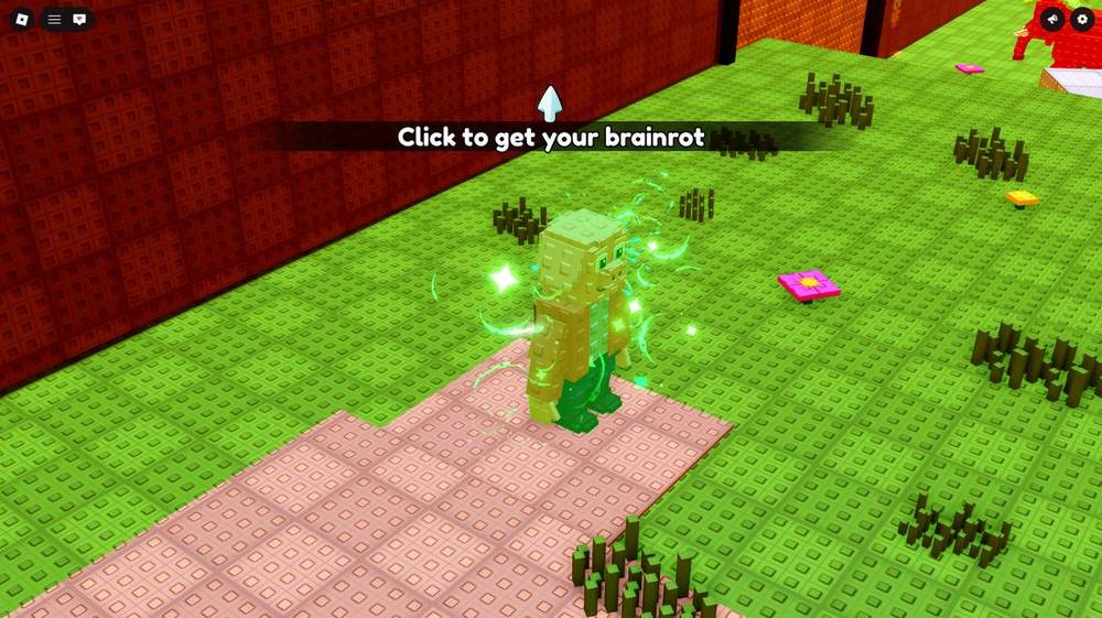 Brainrot with green sparkle pickup VFX, click to get your brainrot