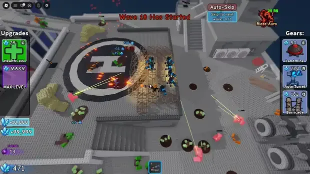 Heavy fire on the horde