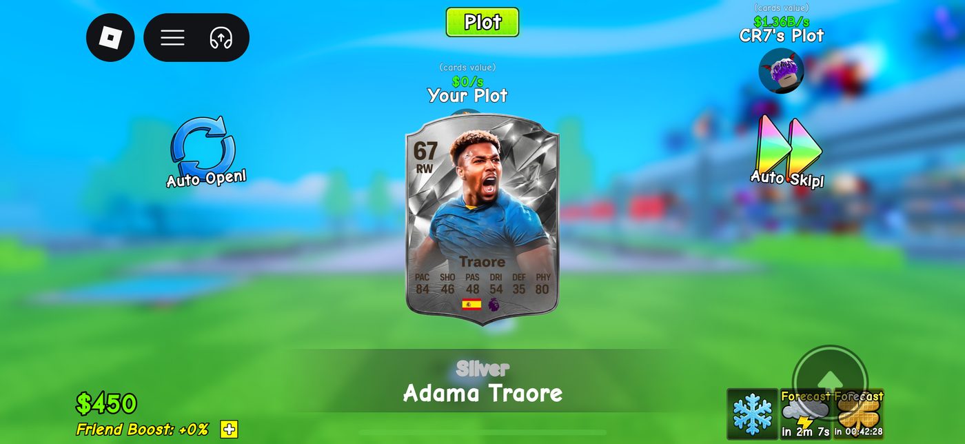 A revealed Silver Adama Traore card