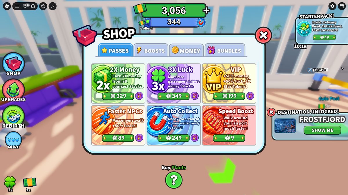 Shop passes