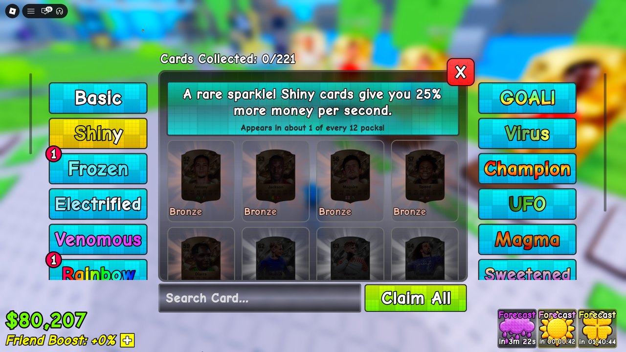 Описание мутации Shiny: плюс 25 процентов дохода, появляется примерно в 1 из 12 паков
