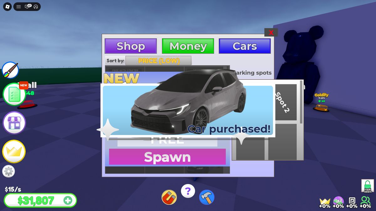 Owned car spawn