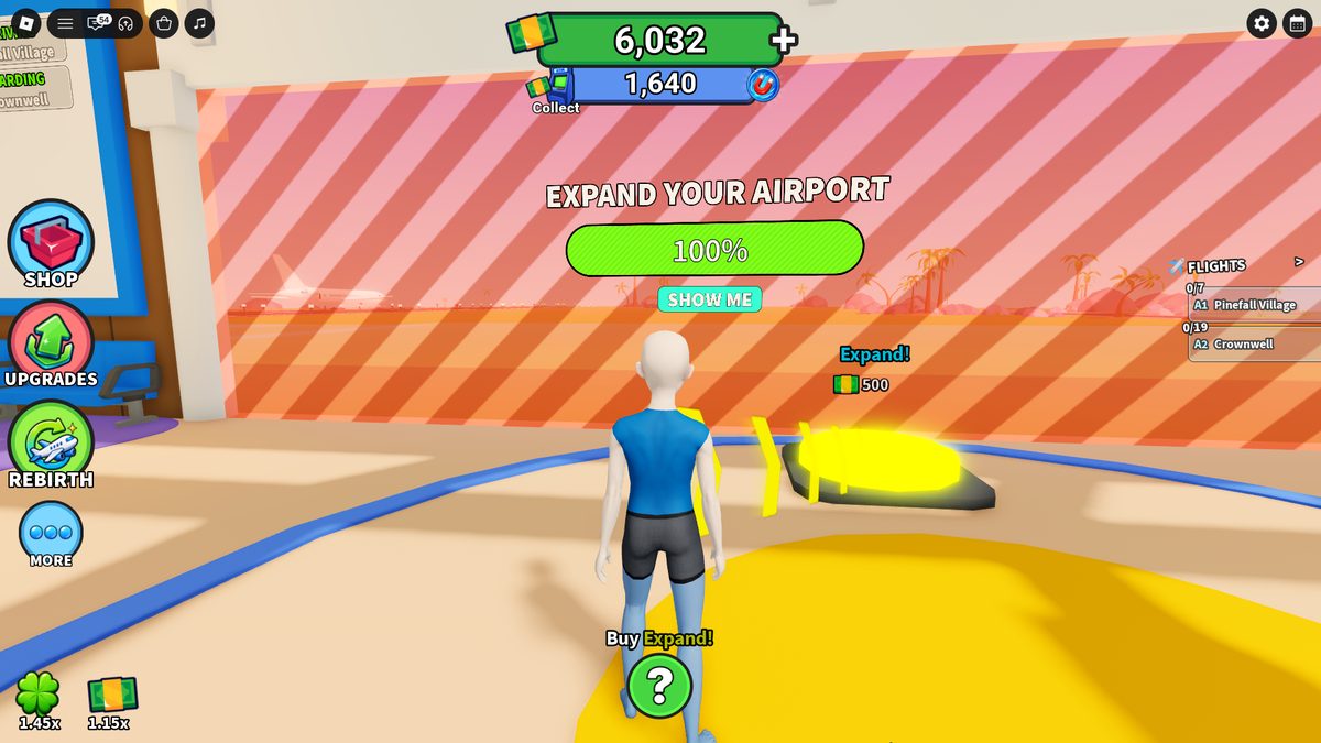 Airport Tycoon HUD