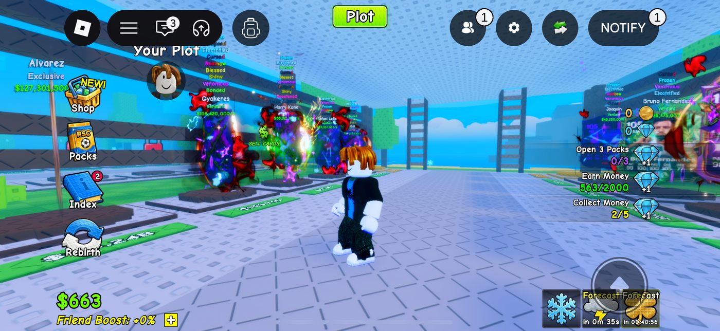 A maxed plot with eight stacked mutations printing $100M+/s