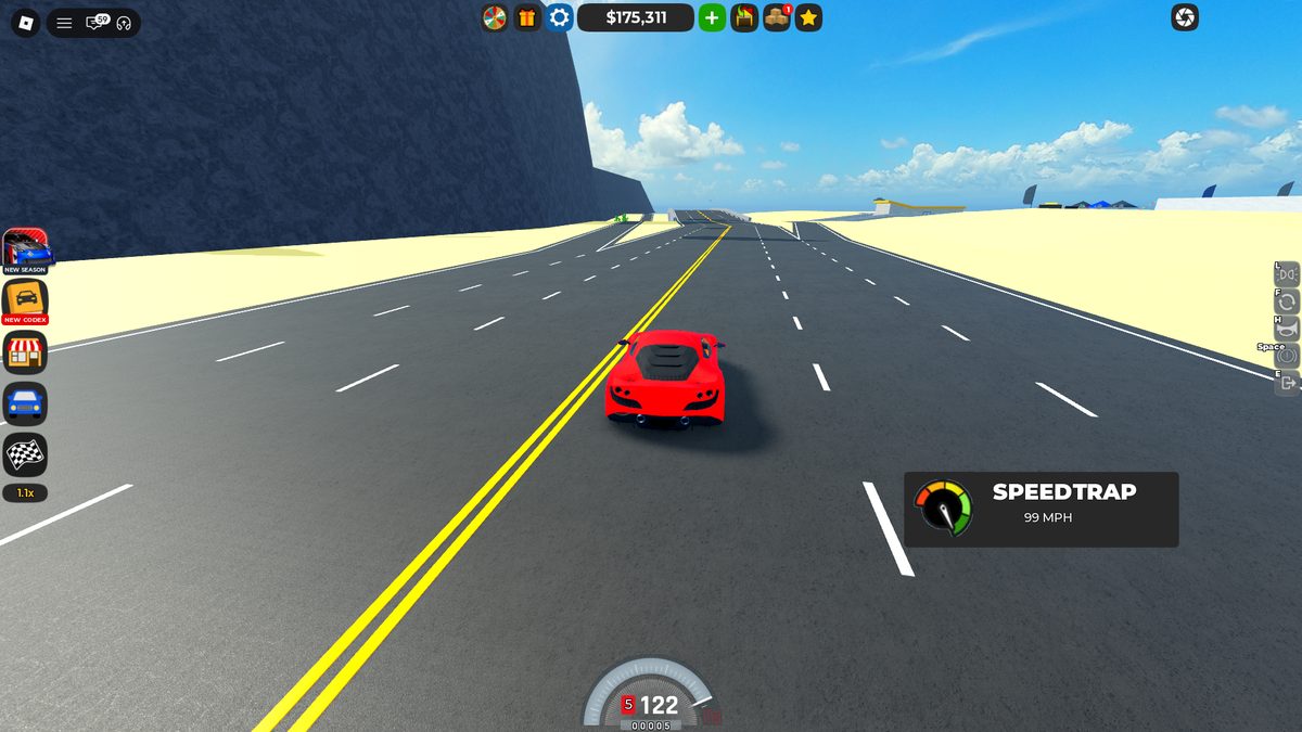 Driving speedtrap
