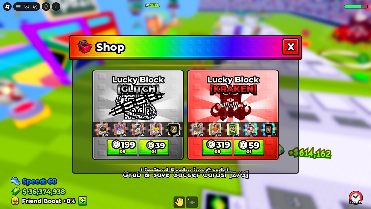 Lucky Block GLITCH and Lucky Block KRAKEN