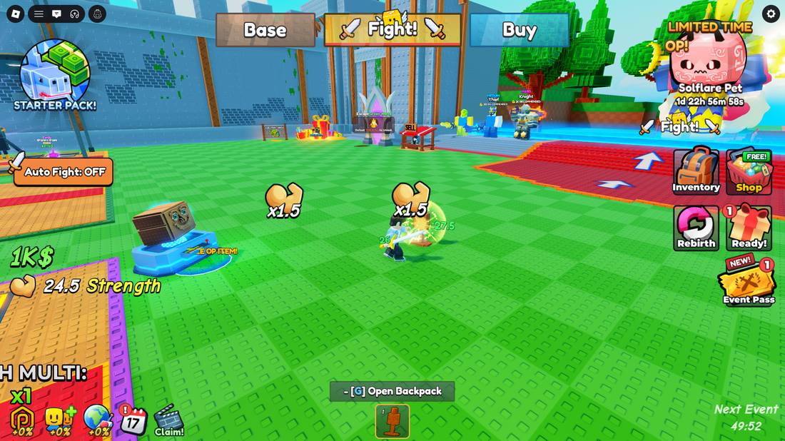 Combat with x1.5 multipliers