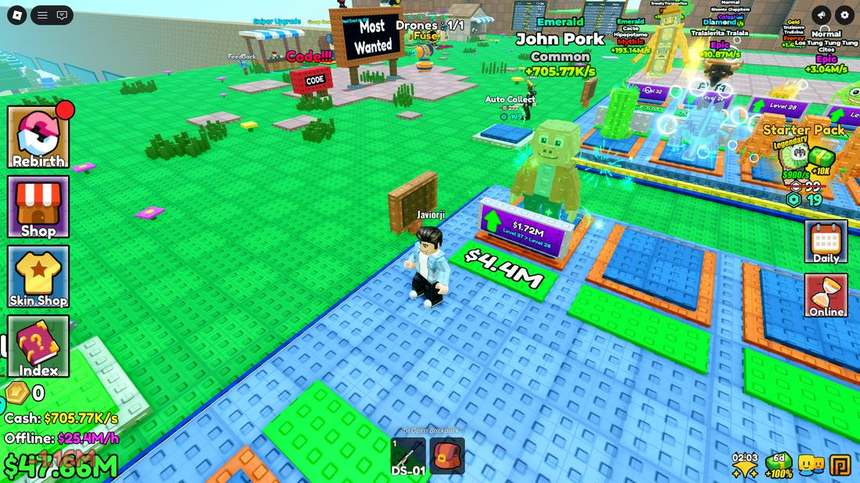 A large player base earning millions per second