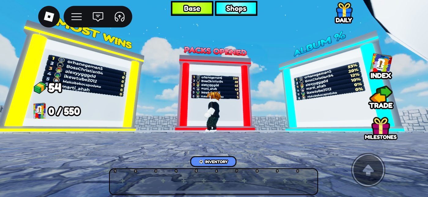 Three diegetic leaderboard signs
