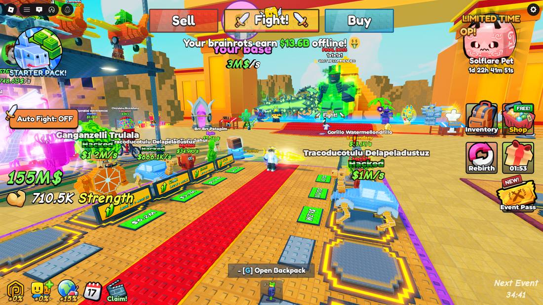 Desert world with hyper player bases and large income figures