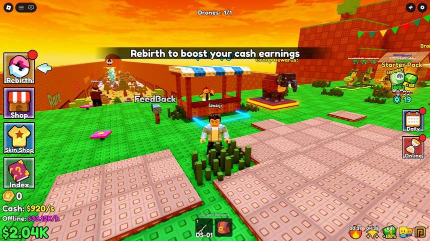 Rebirth to boost your cash earnings prompt